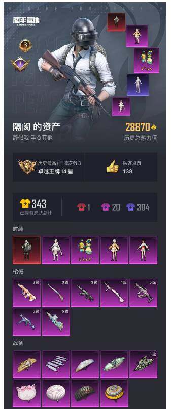 HPCMW3421653和平精英账号详情图5 HPCMW3421653和平精英账号详情图5