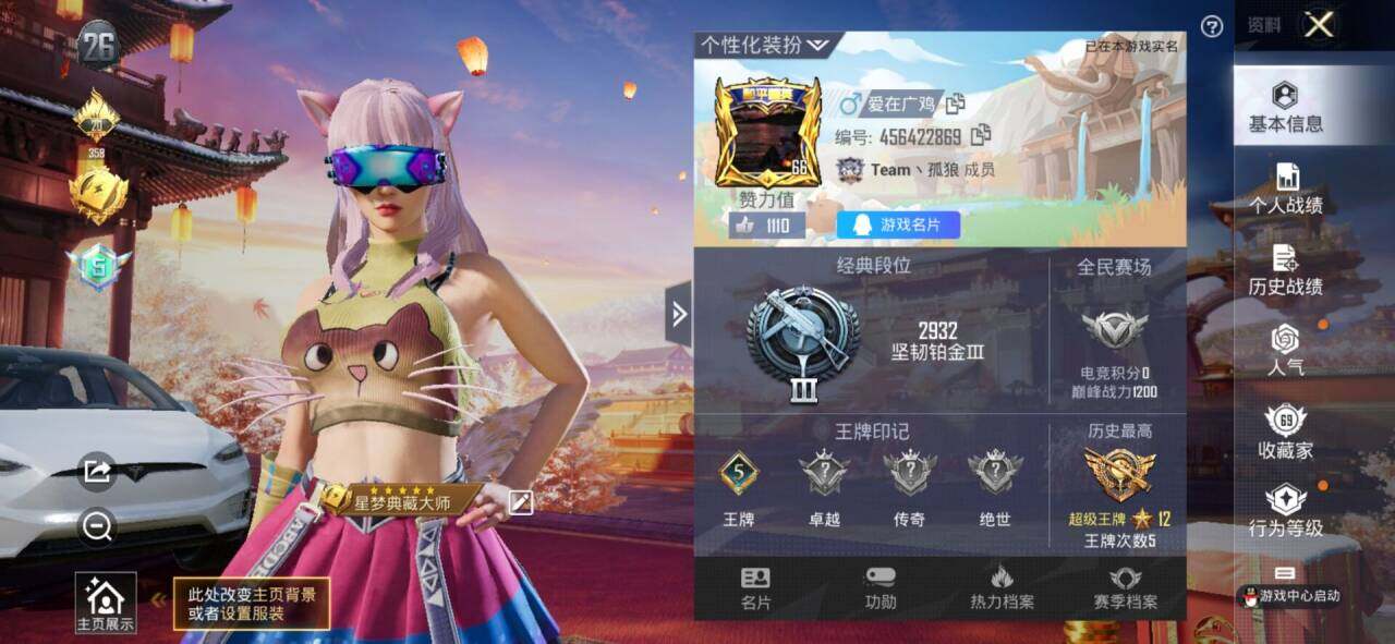 和平精英账号安卓QQ5载具-170套装-191枪皮-【】【商品标题】：安卓 手Q-17粉装-7特效枪-5载具-81668